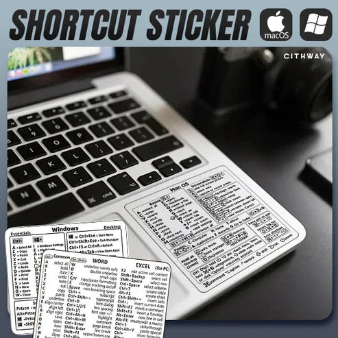 3Pcs Magic Keyboard Shortcut Stickers