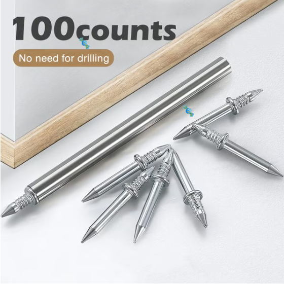 Double-Headed Skirting Thread Seamless Nail Non Marking