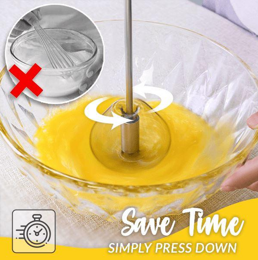 ✨Hot Sale🔥Kicthen Stainless Steel Semi Automatic Whisk