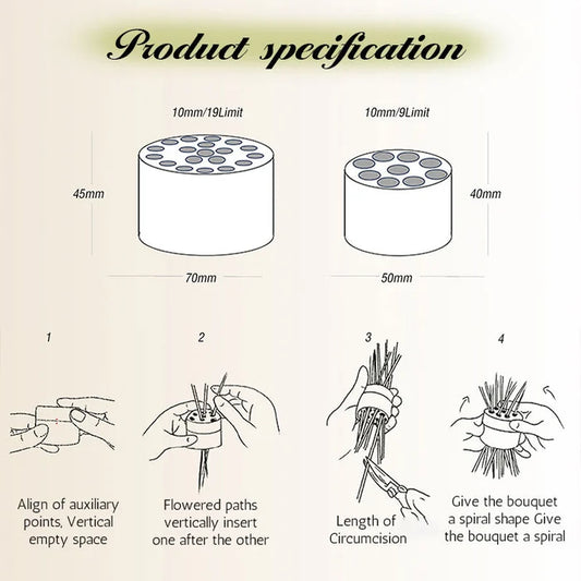 🔥gardening-promotion-60-off🌙spiral-ikebana-stem-holder