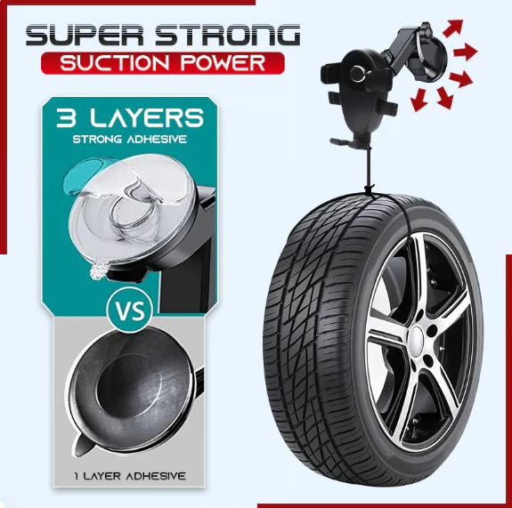 Long Arm Suction Cup Car Phone Holder