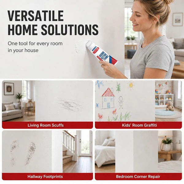 Waterproof Wall Repair Paste with Integrated Small Roller Brush (100g)