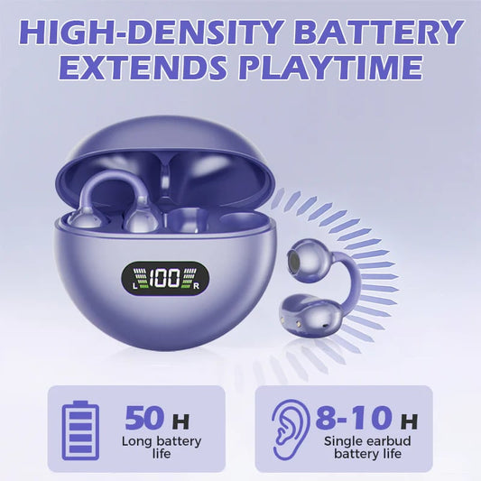 Comfort Open-Ear Clip-On Bluetooth Earbuds