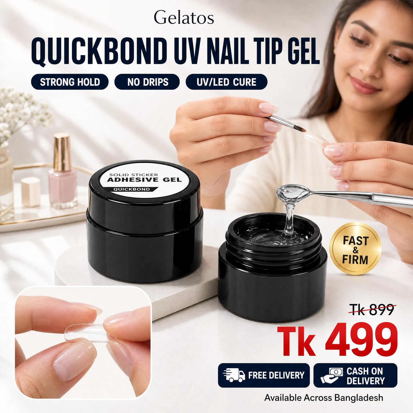 QuickBond UV Nail Tip Gel