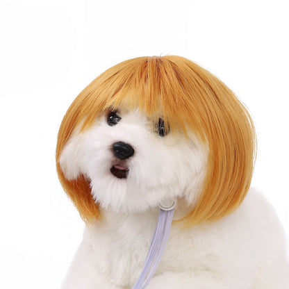 Cute Pet Wig Headband – Funny Costume Accessory for Dogs & Cats