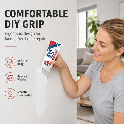 Waterproof Wall Repair Paste with Integrated Small Roller Brush (100g)