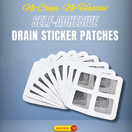 (Pack of 30) Multifunctional Disposable Self Adhesive Floor Drain Sticker Patch