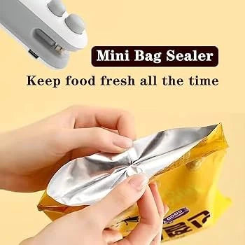 Rechargeable 2 in 1 Portable Mini Food Bag Heat Sealer And Cutter