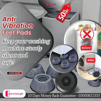 Anti Vibration Feet Pads Washing Machine Shock Absorption Rubber Mat Anti-Vibration Pad Dryer Non-Slip Pad