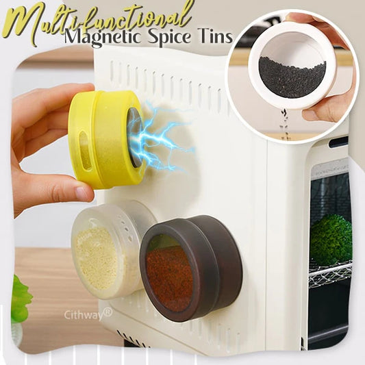 Magnetic Wall-Mounted Spice Jar