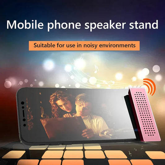 Mobile phone speaker stand