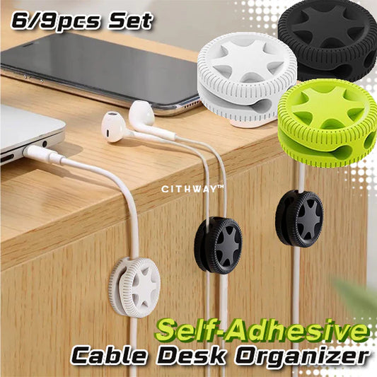 Self-Adhesive Cable Desk Organizer (6Pcs/Set)
