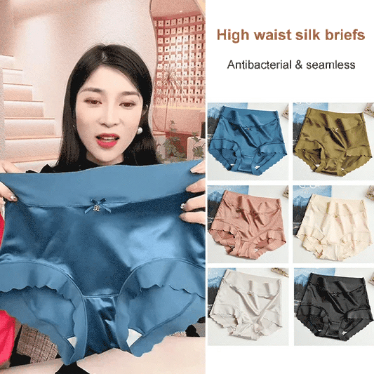 💥-[Luxury Custom] Satin Ice Silk Seamless Shaping Briefs