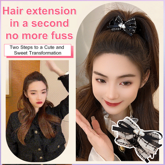Small Chanel-style Woolen Head Claw Clip