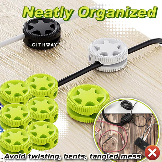 Self-Adhesive Cable Desk Organizer (6Pcs/Set)