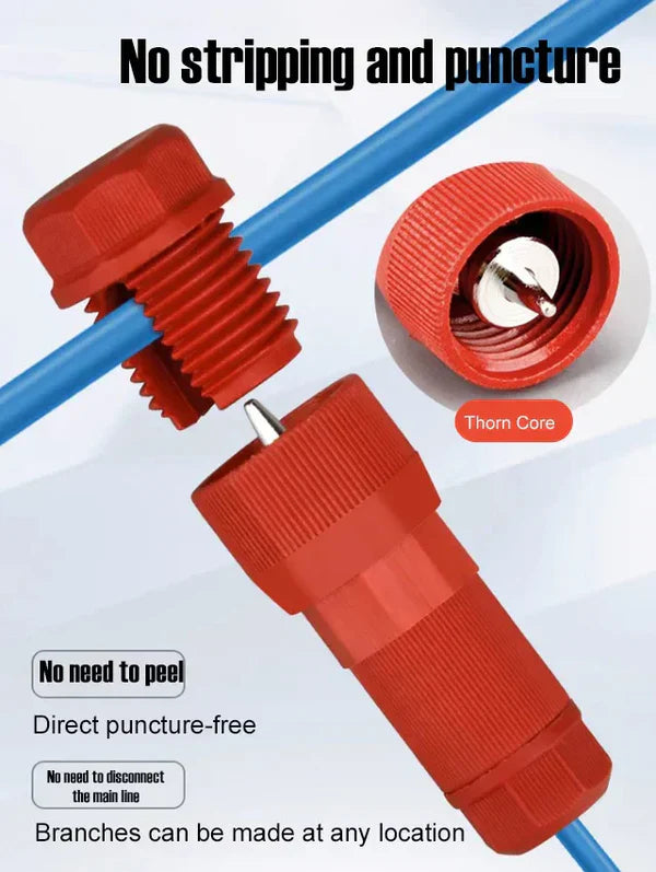 Wire stripping-free and puncture quick connector