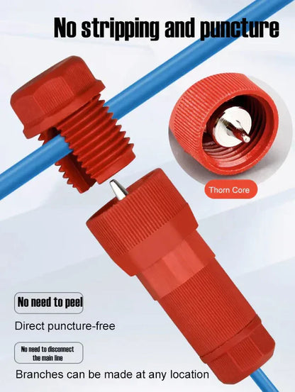 Wire stripping-free and puncture quick connector