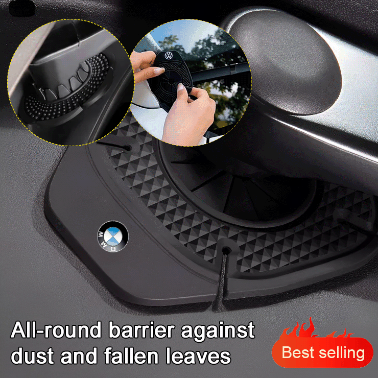 Dustproof protective cover for automobile wiper holes