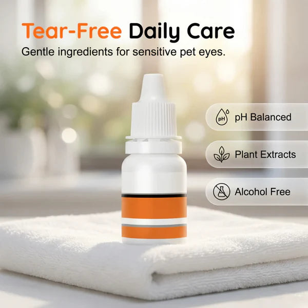 Vet-Recommended Eye Solution – Gentle Formula for Sensitive Breeds 🩺🐕