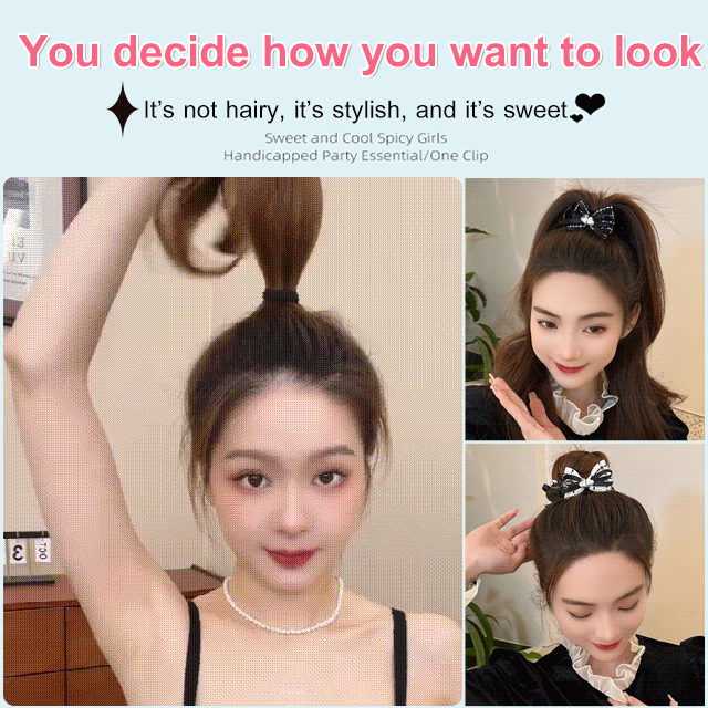 Small Chanel-style Woolen Head Claw Clip