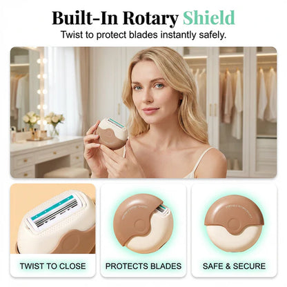 ⚡Portable 3-layer hair shaver