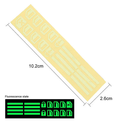💡Car Window Lift Switch Luminous Stickers - Colorful Night Glow Warning Button Decal