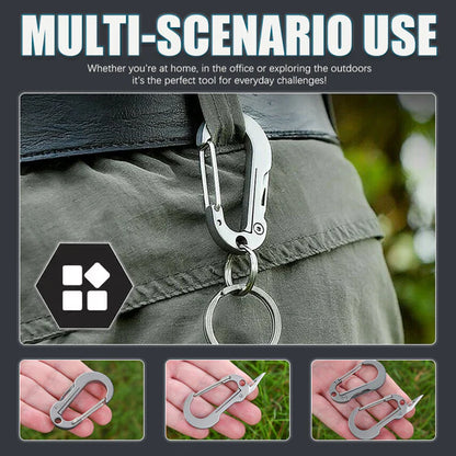 Multifunctional 7075 Aluminum Alloy Keychain