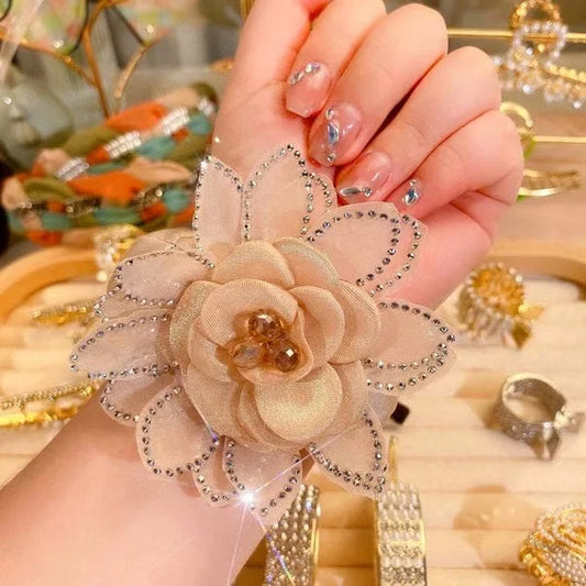 New Flower Bead Hair Band