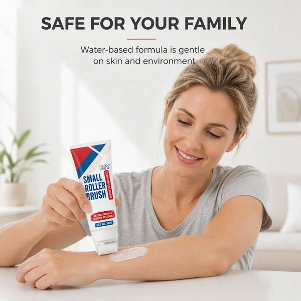 Waterproof Wall Repair Paste with Integrated Small Roller Brush (100g)