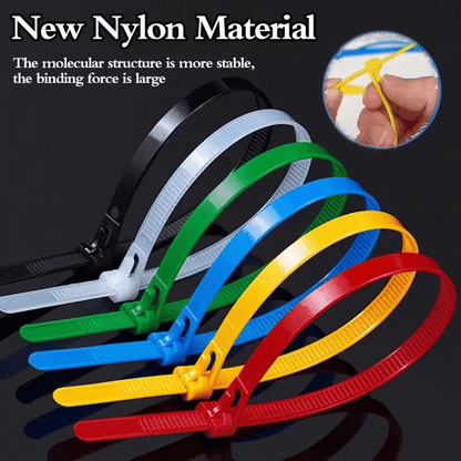 Premium Nylon Cable Wire Ties (🔥100Pcs/Set）