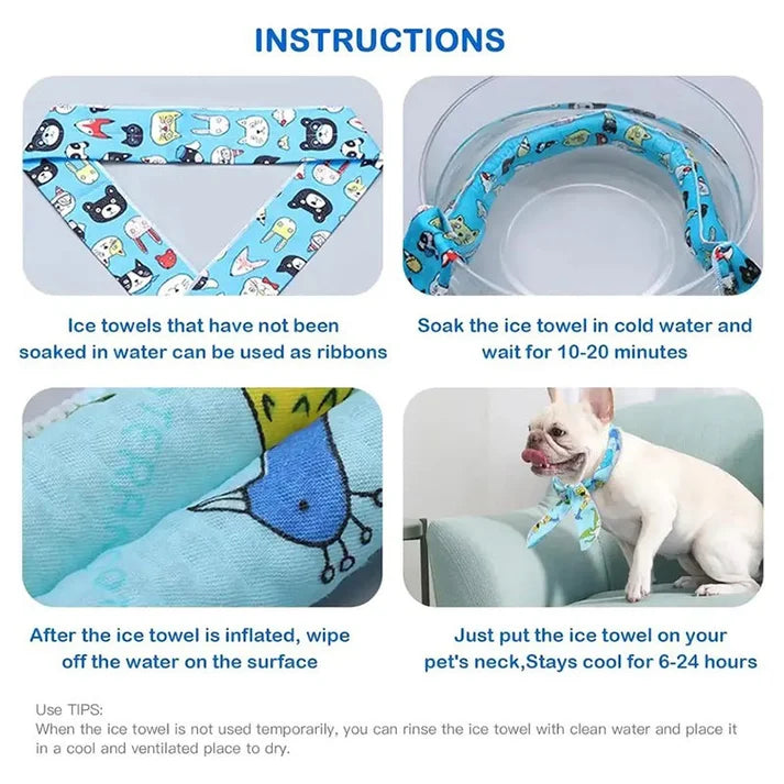 ⏰Summer Pet Cooling Collar Wrap
