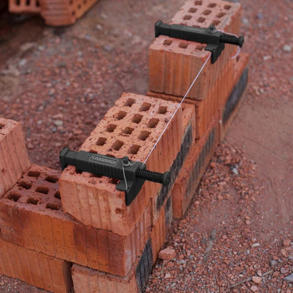 🧱 Adjustable Brick Line Clips & Extended Runners: Durable, No-Tools Setup, Dual Sizes for Precise Masonry Alignment