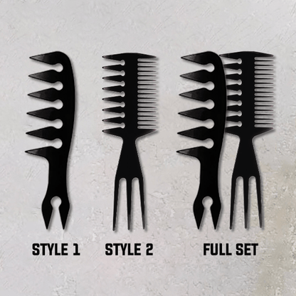 Professional Wide-Tooth Anti-Static Double-Sided Comb