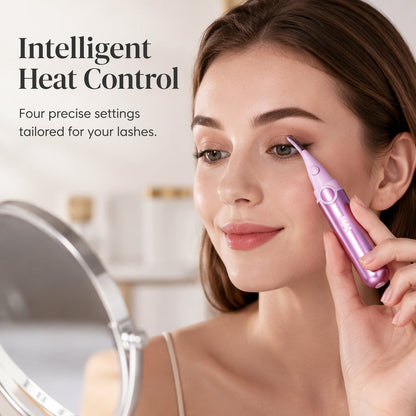 ✨Rechargeable Heated Eyelash Curler – Pro 4‑Level Heat Electric Lash Curler with Integrated Clip