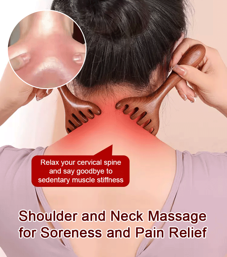 High Quality Sandalwood Meridian Massager