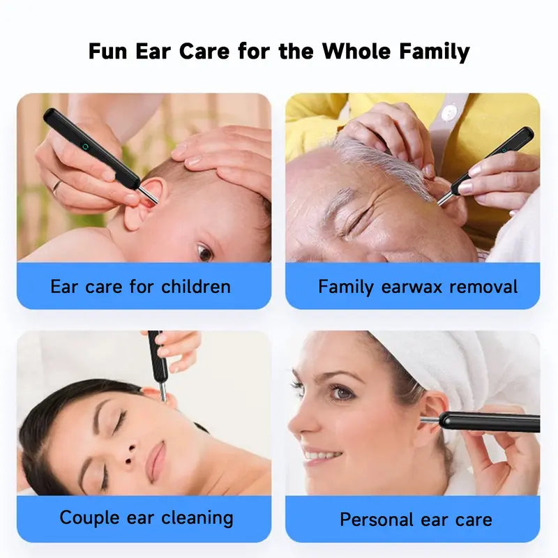 Ear Wax Removal Tool with Camera - Portable Type-C Rechargeable Earpick