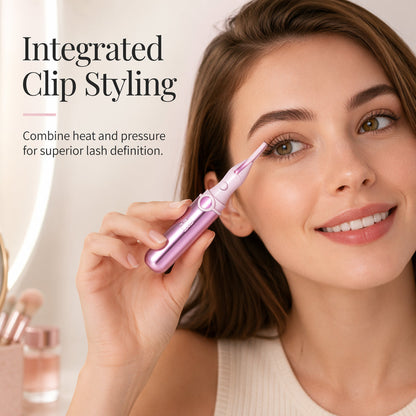 ✨Rechargeable Heated Eyelash Curler – Pro 4‑Level Heat Electric Lash Curler with Integrated Clip