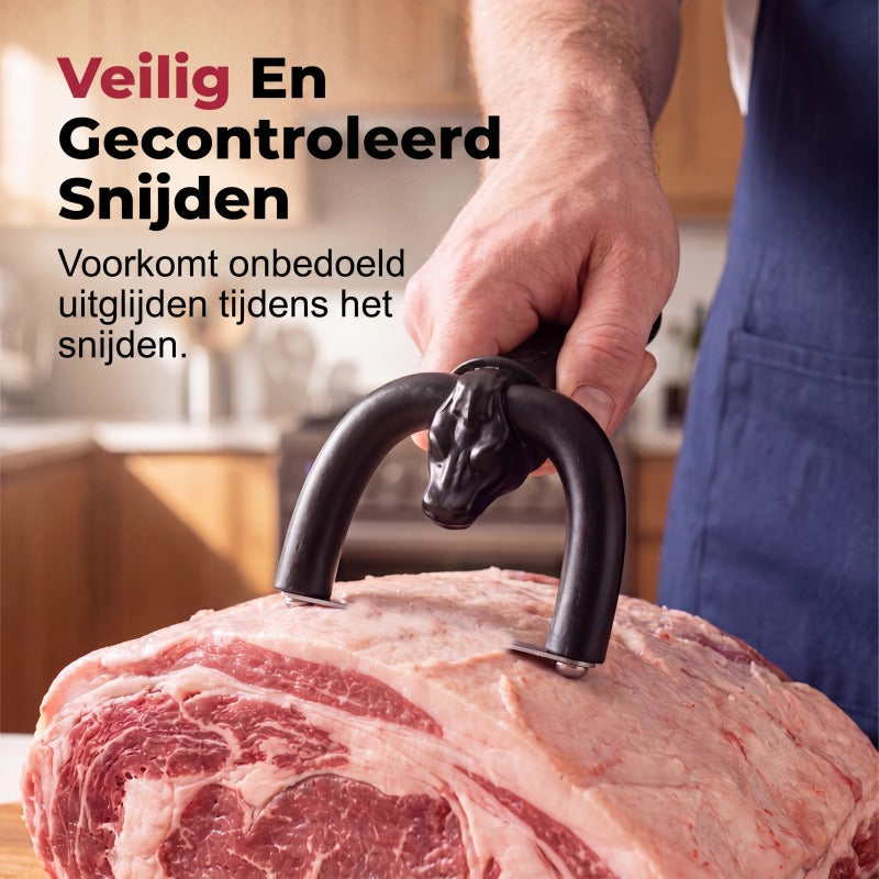 🔪 Handheld Fat Trimmer – U-Shaped Blade, Stainless Steel & Ergonomic Grip – Trim Fat, Save Lean Meat 🍖