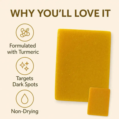 Ammoya Naturals Turmeric & Kojic Acid Brightening Soap - 4 Ounces All-Natural Skincare for Daily Use