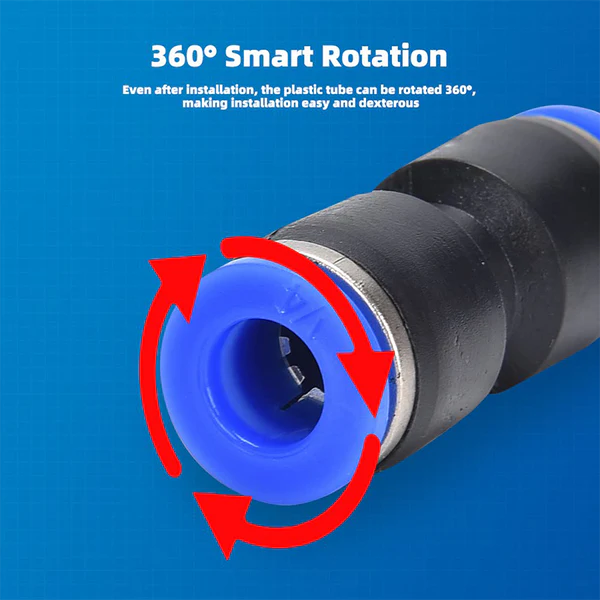 📱1/4 Inch Pneumatic Push-to-Connect Air Hose Fittings Kit 🔧
