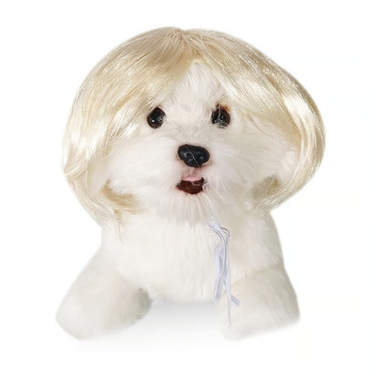 Cute Pet Wig Headband – Funny Costume Accessory for Dogs & Cats