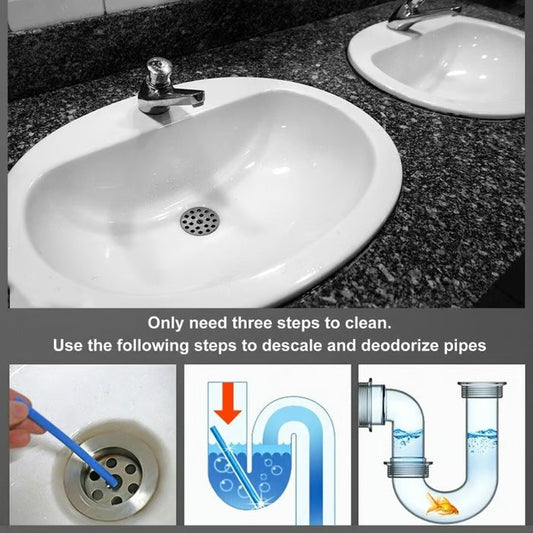 🔥12/set Pipe Cleaning Sticks Oil Decontamination Kitchen Toilet Bathtub Drain Cleaneer