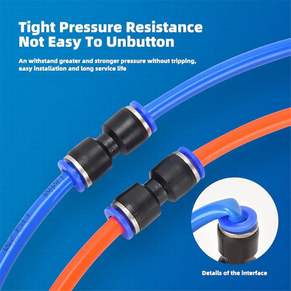 📱1/4 Inch Pneumatic Push-to-Connect Air Hose Fittings Kit 🔧