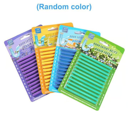 🔥12/set Pipe Cleaning Sticks Oil Decontamination Kitchen Toilet Bathtub Drain Cleaneer